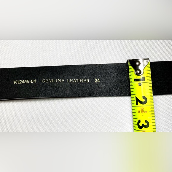 Genuine Leather Classic Black BElT 34 - Picture 5 of 5